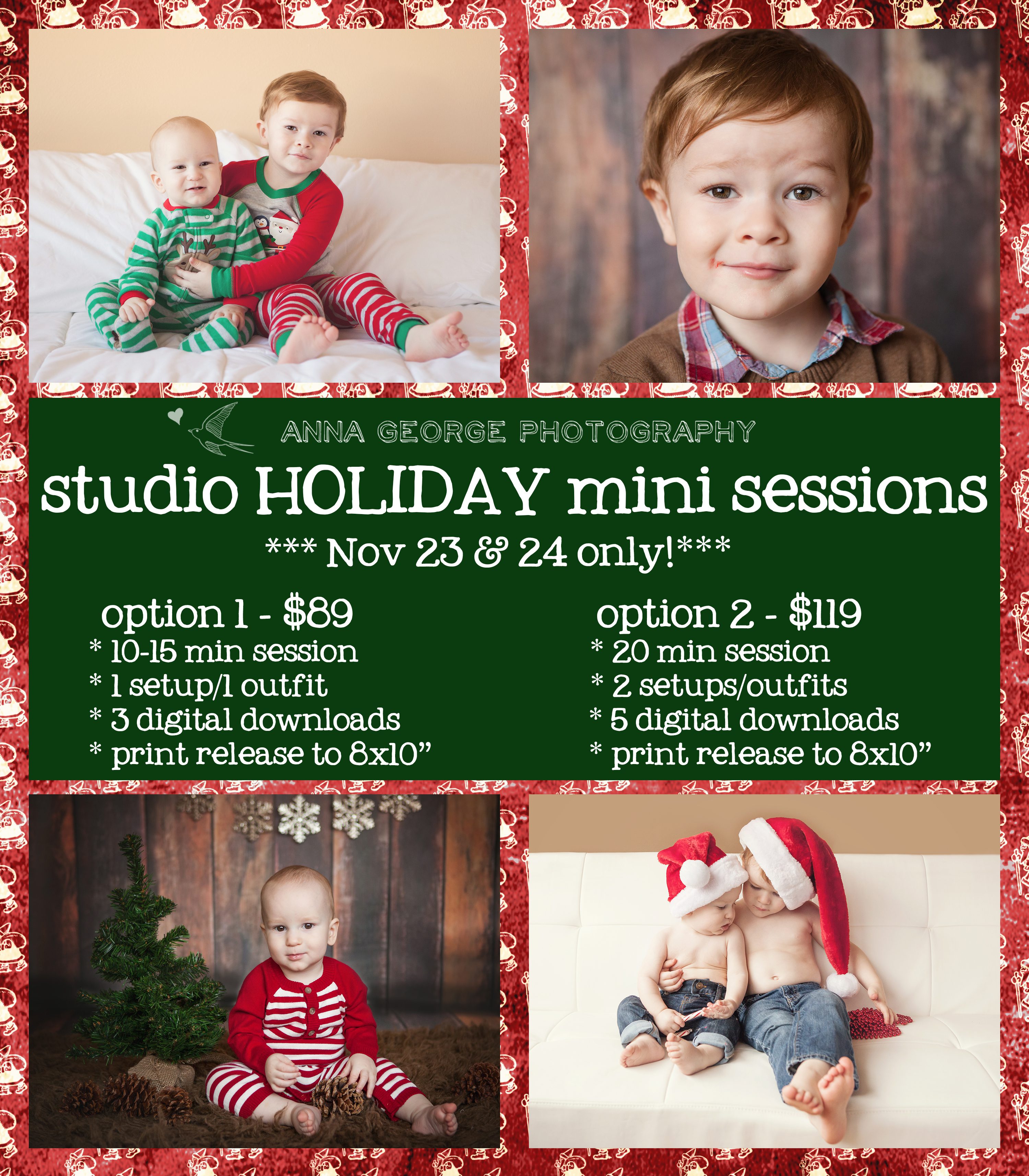 Madison WI baby & children photography - Studio Holiday & Christmas