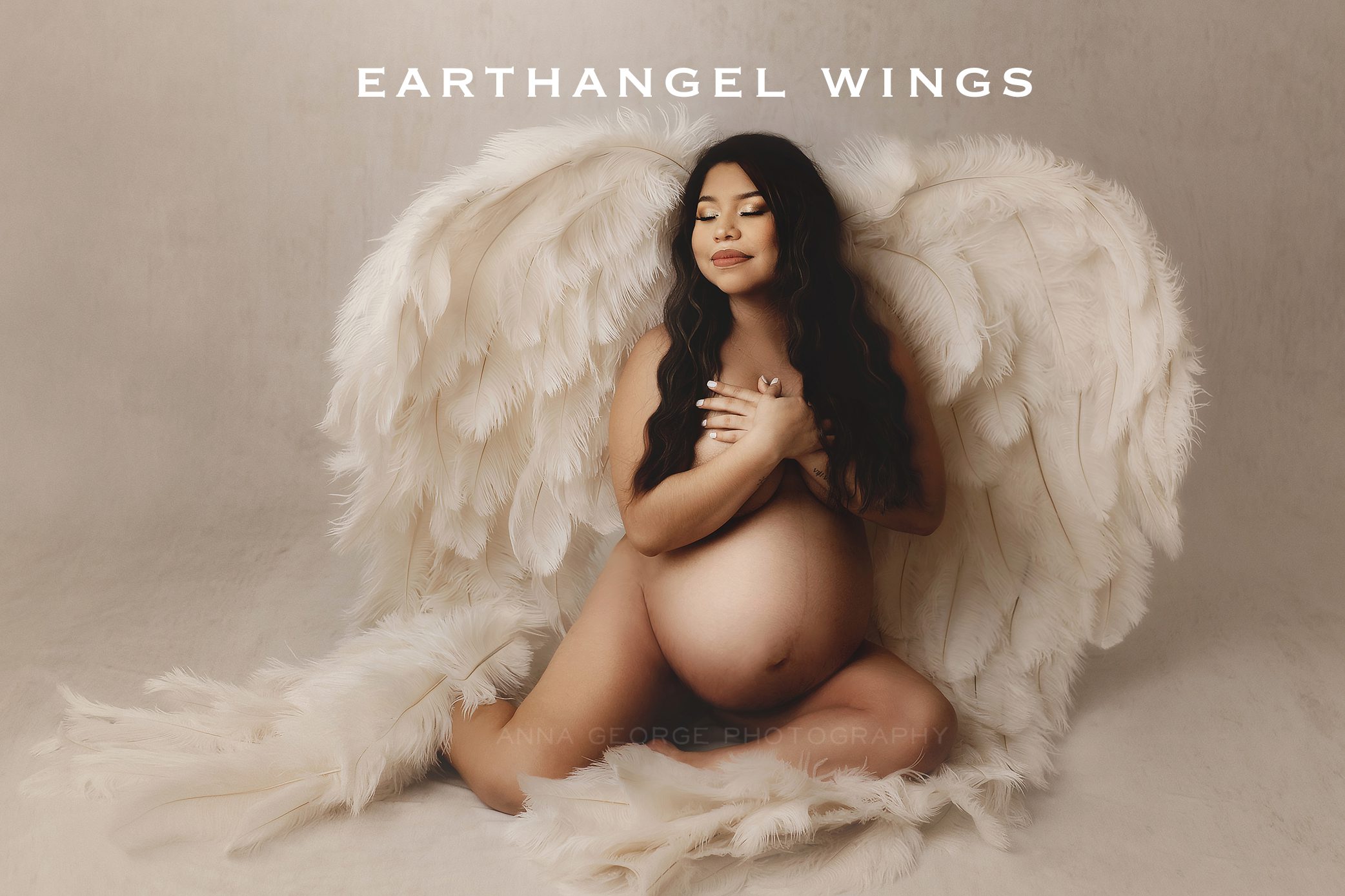 earth angel wings for maternity sessions